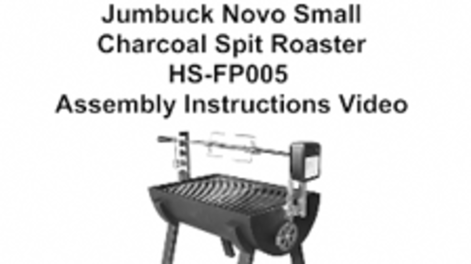 Jumbuck Novo' Small Charcoal Spit Roaster - Battery 塊肉