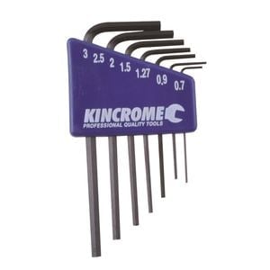 Kincrome Hex Key Set 7pc Mini Met