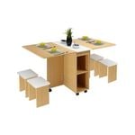 5 Piece Foldable Dining Set