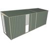 Build-a-Shed 1.5 x 5.2 x 2m Sliding Door Tunnel Shed With Sliding Side Door - Green