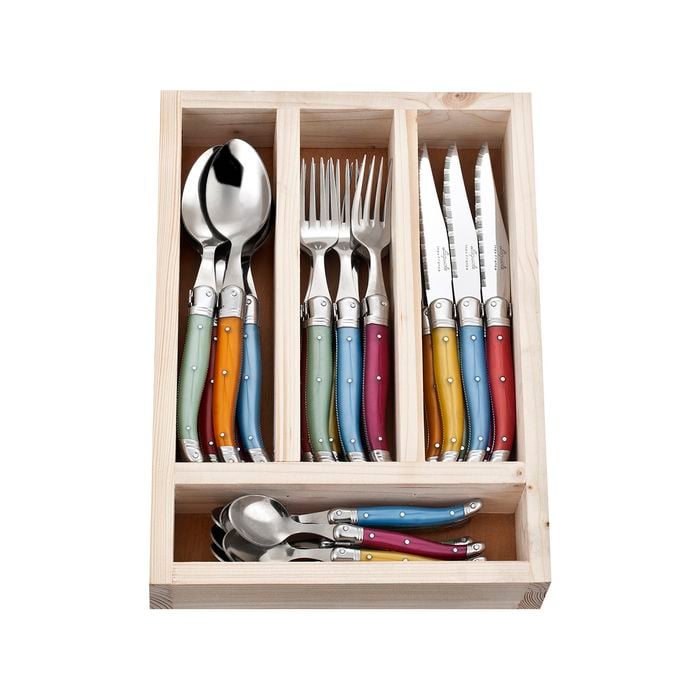 Laguiole Jean Neron 24pc. Cutlery Set - Mixed Colour