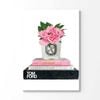 Flower Perfume Bottle Fashion Books Painting Print 100% Australian Made 150x100cm (Stretched Canvas)