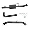 Ignite Exhausts Dpf Back For Nissan D40 Navara 2.5l Automatic 3" With Muffler Black Aluminised Steel