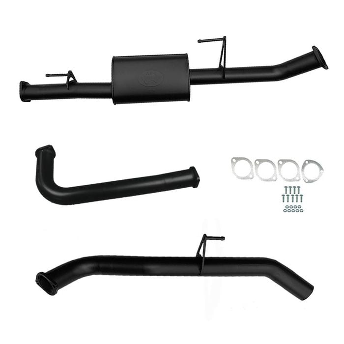 Ignite Exhausts Dpf Back For Nissan D40 Navara 2.5l Automatic 3" With Muffler Black Aluminised Steel