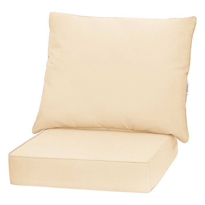 Costway Patio Cushion Set Indoor Outdoor Chair Seat Pads White