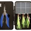 Mustad Light Jigging Assist Hook Replacement Kit with Split Ring Pliers