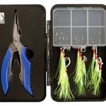 Mustad Light Jigging Assist Hook Replacement Kit with Split Ring Pliers