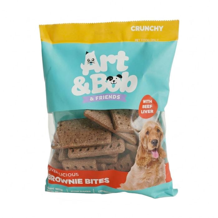 Art & Bob 750g Brownie With Beef Liver Bites Dog Treats