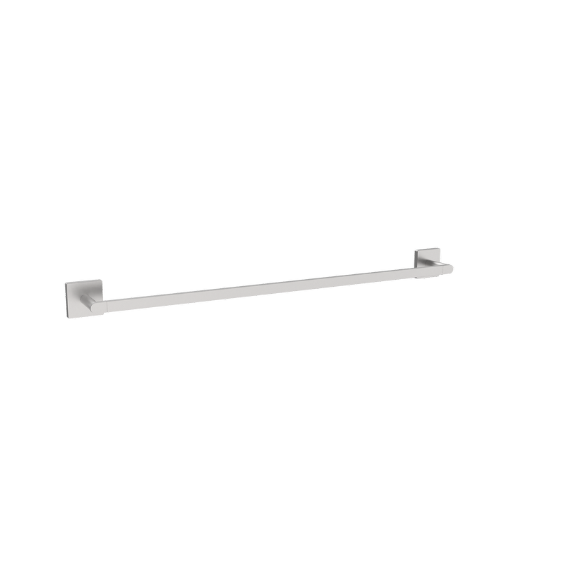 Rococo Single Towel Rail 620mm Brushed Nickel