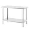 Vevor 610x1219x864mm Stainless Steel Work Table Silver for Restaurant Home Hotel