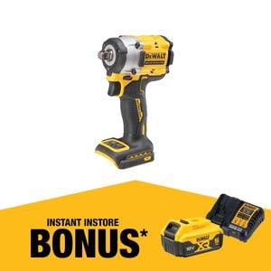 DeWALT 18V XR Cordless Brushless 1/2" Hog Ring Impact Wrench - Bare Unit 