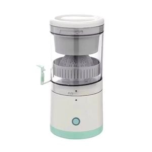 NNEOBA USB Rechargeable Electric Fruit Juicer Single Auger Juice Extractor White