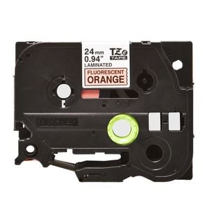 Brother 24mm Fluoro Orange TZ Tape Dispenser