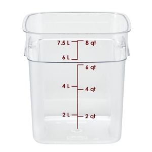 Cambro Square Container Fresh Pro Polycarbonate Clear 7.6ltr Food Storage Commercial Kitchen