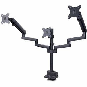 Startech.com Triple Monitor Desk Mount For Up To Three 27in Screens, Vesa 75x75/100x100, Tool-less Arm Adjustments