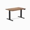 Desky Dual Hardwood Sit Stand Desk Matte Black Frame 120cm