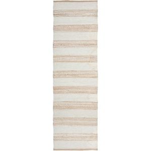 The Rug Connection Coast 555 Off White 300x80cm - Medium Runner Hand Braided Jute Indoor Rug