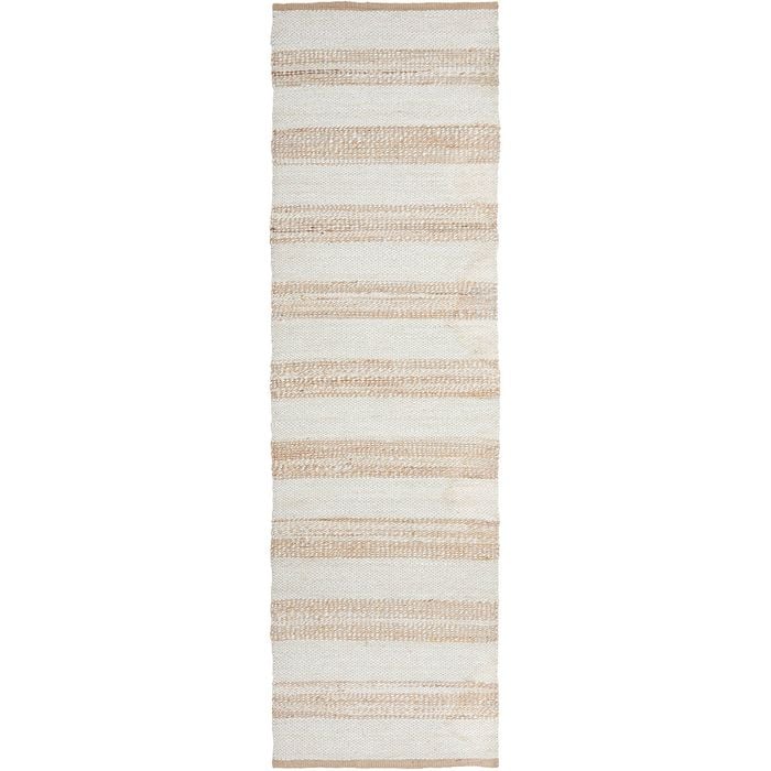 The Rug Connection Coast 555 Off White 300x80cm - Medium Runner Hand Braided Jute Indoor Rug