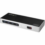 StarTech.com USB-C & USB-A Dock, Dual Monitor 4K 60Hz Dock DisplayPort/HDMI, Hybrid USB 3.0 Laptop Docking Station