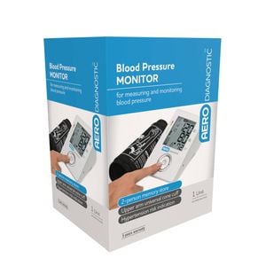 Automatic Upper Arm Blood Pressure Monitor - One-Touch Digital BP Cuff Large Display