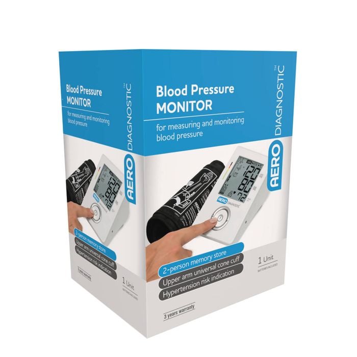 Automatic Upper Arm Blood Pressure Monitor - One-Touch Digital BP Cuff Large Display