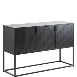 NEWTON 120cm 3 Doors Sideboard Modern Furniture - Black