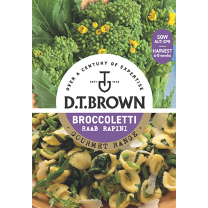 D.T. Brown Gourmet Broccoletti Raab Rapini Seeds