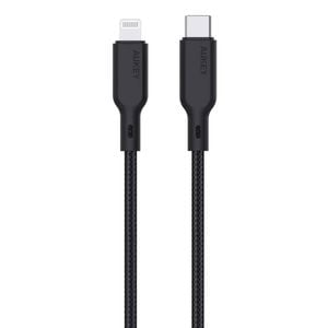 AUKEY CB-KCL1 Circlet CL USB-C to Lightning Cable Aramid Fiber Core 1m Black.
