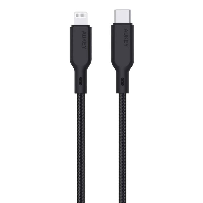 AUKEY CB-KCL1 Circlet CL USB-C to Lightning Cable Aramid Fiber Core 1m Black.