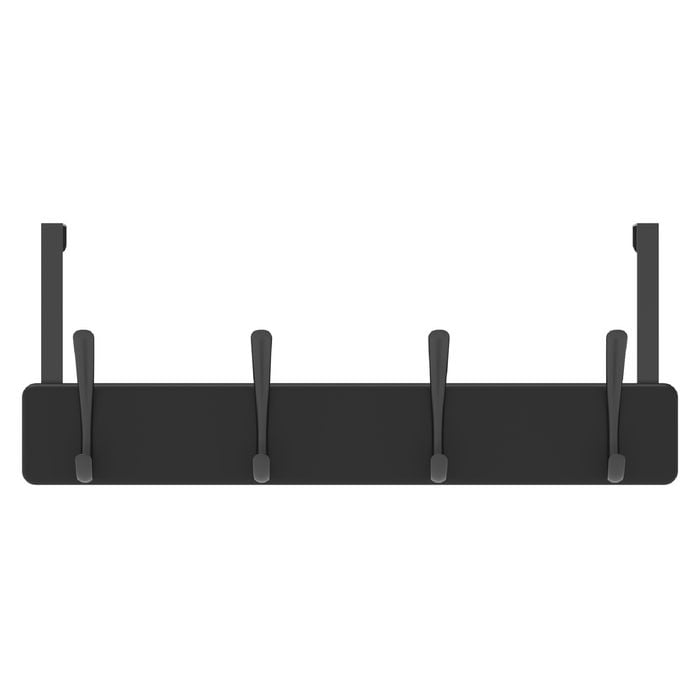 MODE 4 Black Hooks On Black Board Over Door Hanger