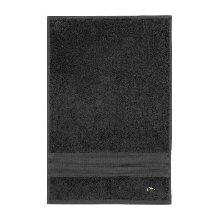 Lacoste LLECROCO Soft Organic Cotton Guest Towel Bitume 40x60cm
