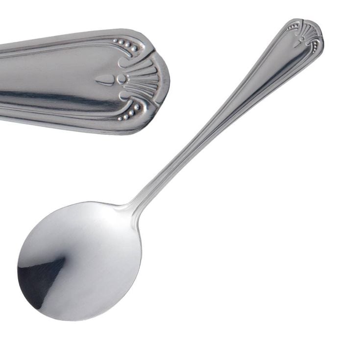 Olympia Soup Spoon Jesmond 18/0 Stainless Steel 12 Pack 170mm