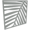 ProtectorAl 300-1200w x 300-1200h Palladium Silver Palm Unframed Solid Aluminium Decorative Panel