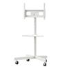 RollingView Tv Monitor Stand With Storage Shelf ct50 23" - 60" - White