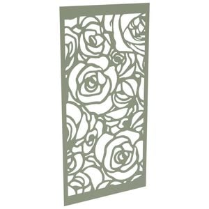 ProtectorAl 300 - 1200 x 1201 - 2400mm Pale Eucalypt Roses Unframed Solid Aluminium Decorative Panel 