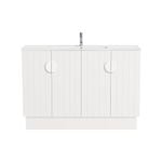 CIBO 1200mm White Freshwater Full Height Vanity With White Handles
