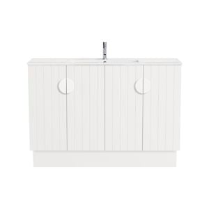 CIBO 1200mm White Freshwater Full Height Vanity with White Handles
