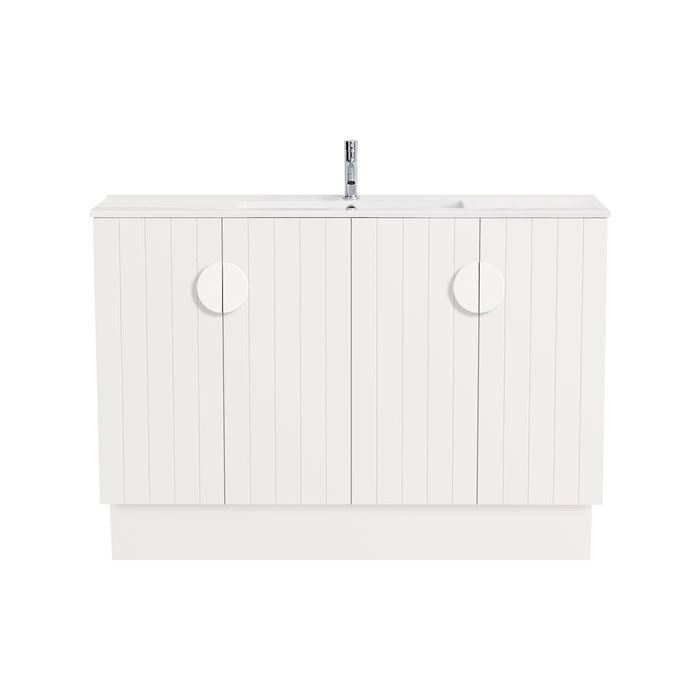 CIBO 1200mm White Freshwater Full Height Vanity with White Handles