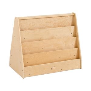 Jooyes Kids 4 Tier Wooden Display Bookcase - Double Side - 82cm | Bookshelf | 70cm