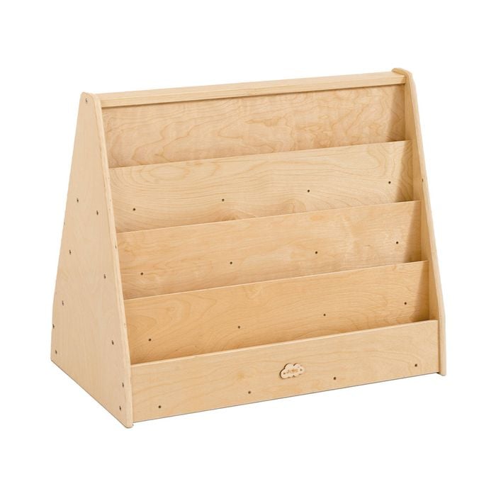 Jooyes Kids 4 Tier Wooden Display Bookcase - Double Side - 82cm | Bookshelf | 70cm