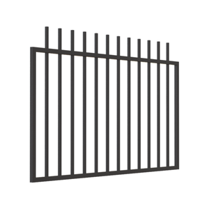 RapidFence 1470 x 850mm Dark Grey Leaf Picket Gate