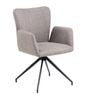 Modern Furniture Laura Swivel 62x86cm Dining Chair - Grey & Black