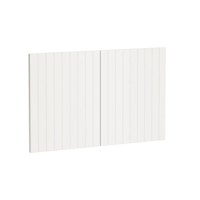 Kaboodle 900mm Vanilla Essence V-Groove Med Rangehood Doors - 2 Pack