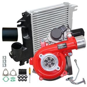 GEN1 High Flow Turbo+50mm Intercooler+Hoses And Genuine Oil Feed Pipe For Toyota Hilux N70 D4D KUN26 1KD-FTV 3.0L