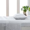 Essn 500tc Cotton Sateen Flat Sheet Silver - Queen Bed