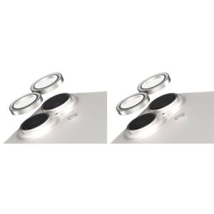 2PK PanzerGlass SAFE Cam Lens Protector For iPhone 16 Plus  Glitter Silver