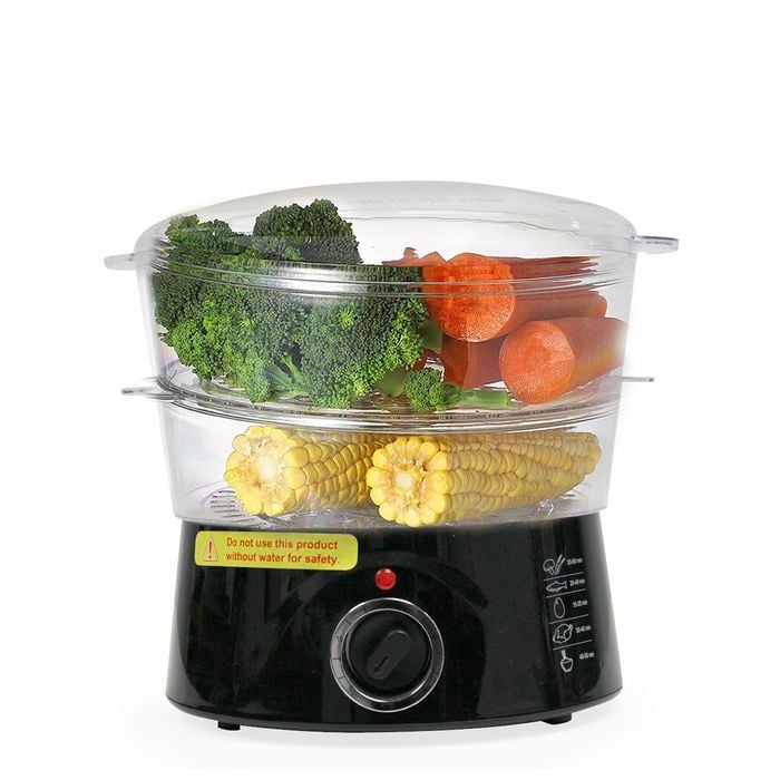 TODO 400W 5L Electric Steam Cooker Steamer 2 Tray