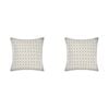 2PK Linen House Avene Cloud European Cotton Pillowcase 65x65cm - Blue