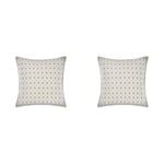 2PK Linen House Avene Cloud European Cotton Pillowcase 65x65cm - Blue