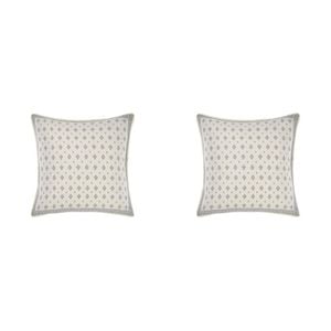 2PK Linen House Avene Cloud European Cotton Pillowcase 65x65cm - Blue